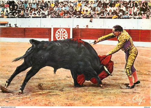 Carte postale corrida - carte,
