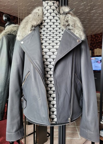 Veste blouson cuir - en,