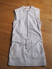 Robe en cuir gris MAJE T36