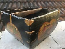 Panier à Riz polychrome Bois et métal XIX/XXème Siècle Mesure a riz Chine