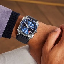 Bell & Ross BR-03 GMT bleu