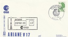 ESA Enveloppe 1986 Fusée
