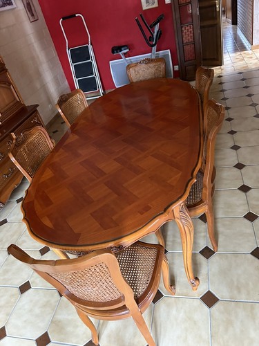 Table louis merisier - table, xv