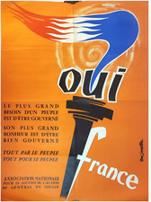 affiche poster oui france de