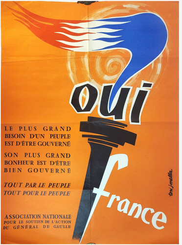 Affiche poster oui france - affiche,