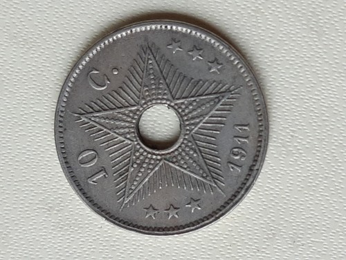 Congo belge pièce cents - de,