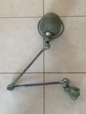 Ancienne Lampe JIELDE 2 Bras VERTE # 2 en l'état  BON ETAT