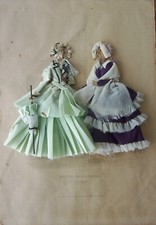 ANCIEN FOND DE  CADRE  MODE ILLUSTRÉE HABILLÉ  REVUE PARISIENNE-  XIXe