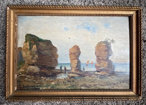 Tableau ancien huile - tableau,