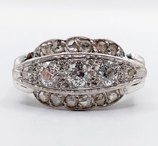 Bague chevalière art deco or