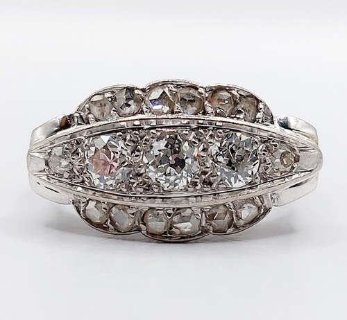 Bague chevalière art deco - , or