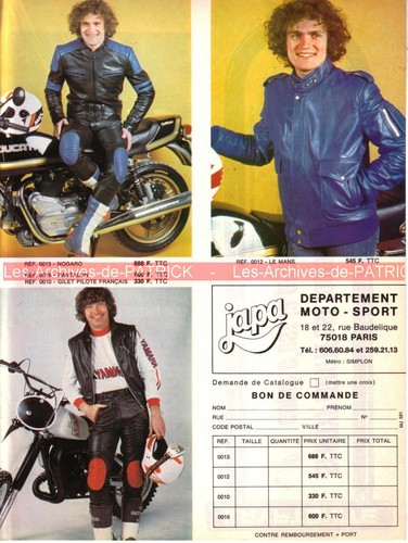 Publicité japa cuir ducati - cuir,
