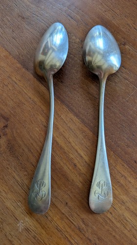 Paire cuillères anciennes - paire,