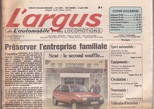 L'ARGUS N°2930 GP RIO / BMW SERIE 5 / FORD SCORPIO / CAMPING CAR CHALLENGER 500