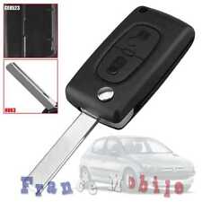CE0523 HU83 2 Buttons Flip Key Shell Case for Peugeot 206 207 306 Citroen C3 C4