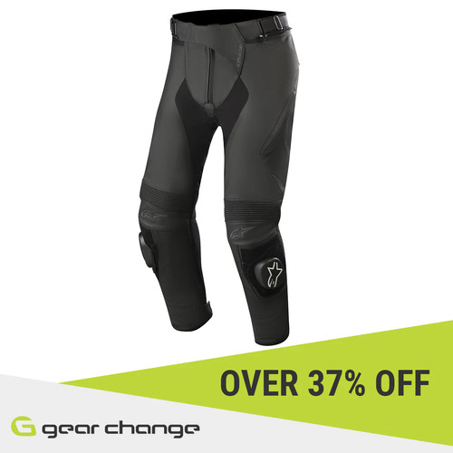 Pantalon moto cuir - de, en