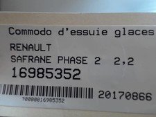 Commodo d'essuie glaces RENAULT SAFRANE PHASE 2 7701036541