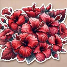 Autocollants hibiscus tahiti - 2,