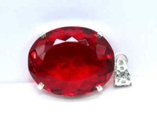 85 CT Naturel Rouge Topaze 925