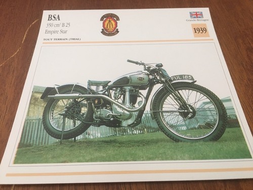 Carte moto bsa - carte, empire