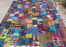 Dessus de lit patchwork tribal