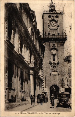 Old postcard aix - old, aix-en-provence