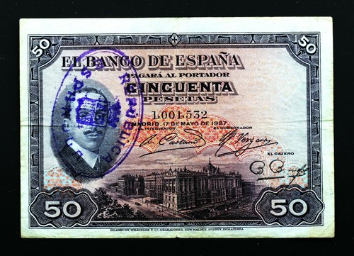 Spain alfonso xiii pesetas - spain-alfonso, 50