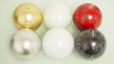 Large Wax Candles Round Balls