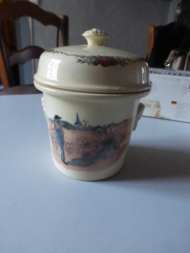 Ancien pot couvercle - ancien,