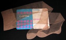 BAS COUTURE VINTAGE PJ KAYSER T 4 (81 cm) MARRON NYLON LISSE LINGERIE SEXY GLAM