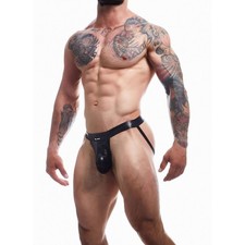 C4M Ergonomic Black Jockstrap