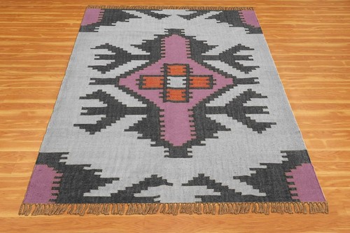 Tapis laine jute - , kilim