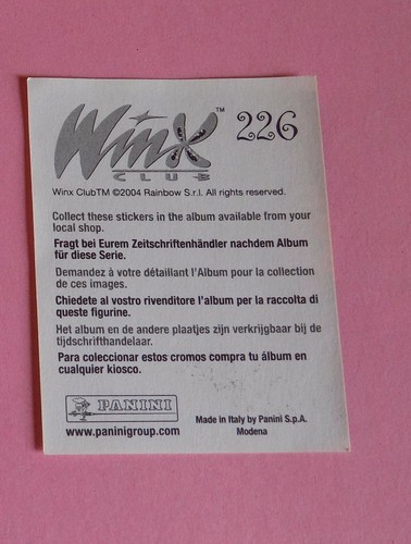 Sticker album panini - , winx
