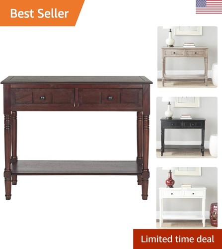 Dark cherry console table - dark,