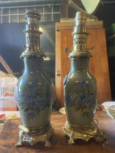 Paire lampe pétrole oil - de,
