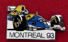 RARE PIN'S F1 FORMULA ONE WILLIAMS CANON ALAIN  PROST GP CIRCUIT MONTREAL 93