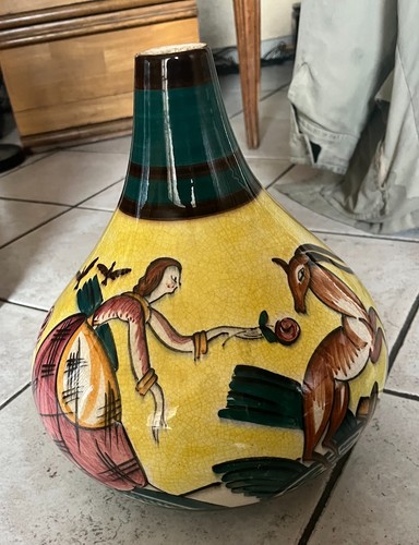 Superbe vase faïence - superbe,