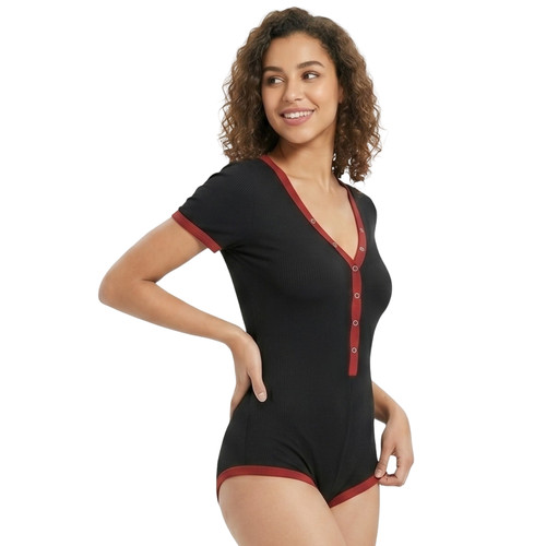 Body femme manches courtes col - body,