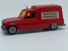 MINIATURE VOITURE NOREV RENAULT R4 DES SAPEURS POMPIERS JET CAR