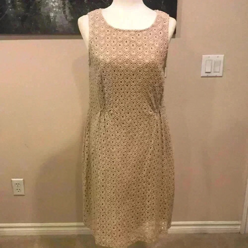 Garnet hill beige eyelet - hill,