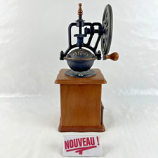 ➜MOULIN À CAFÉ MANUEL pour grains en bois/métal vintage et ancien XXème France