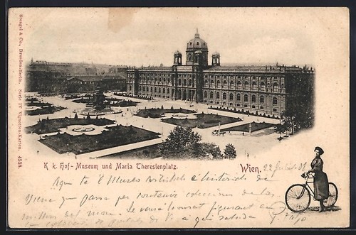 Carte postale vienne dame - vienne,, à