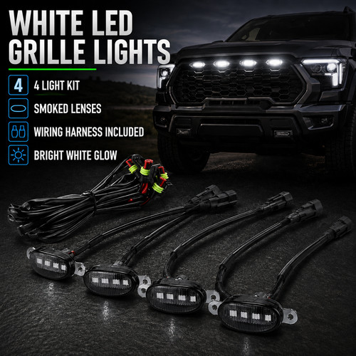 Set avant blanc grille - avant, led
