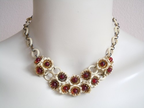 Collier vintage celluloïd - vintage, en