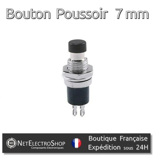 Bouton poussoir momentané - 5x,