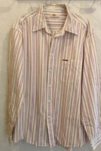 Chemise blanche rayée - , rouge