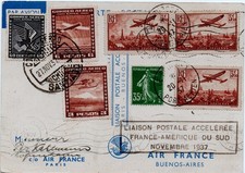 AIR FRANCE  AEROPOSTALE CARTE