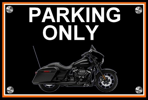 Plaque parking only harley - plaque,