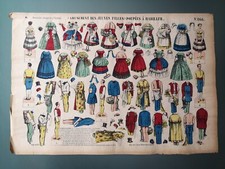IMAGERIE D'ÉPINAL / PINOT - LITHOGRAPHIE N°865 POUPÉES À HABILLER AMUSEMENTS