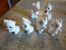 Chats porcelaine Vintage lot